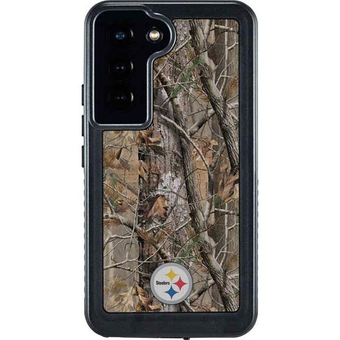 NFL Pittsburgh Steelers Realtree AP Camo Galaxy S24 Waterproof Case